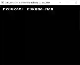 'CORONA-MAN program loading screen' in a higher resolution